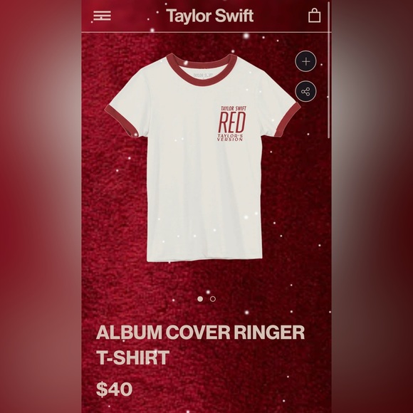 Taylor Swift Album Ringer Album Cover T-Shirt - Picture 1 of 2